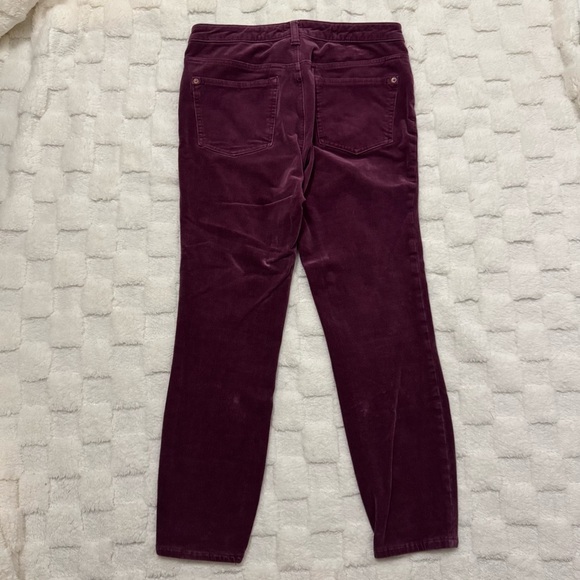 Anthropologie Pilcro Purple High-Rise Skinny Corduroy Pants Jeans Size 30 - Picture 3 of 6
